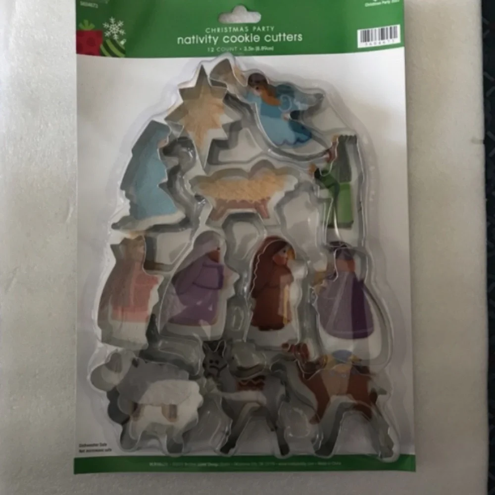 Brother❤️Sister Design Studio Christmas Party Nativity Cookie Cutters 2 pack New